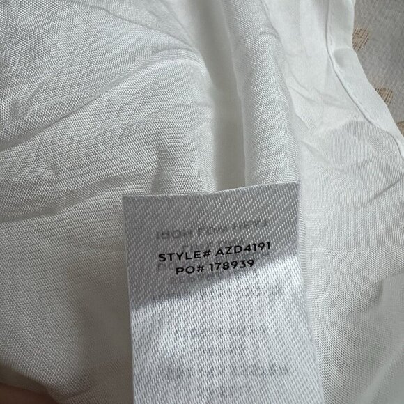 Lulus Shining Sight White Metallic Gold Polka Dot One-Shoulder Midi Dress Medium - Picture 11 of 14